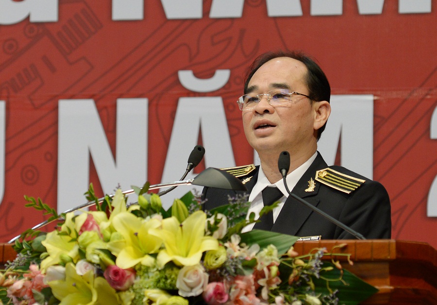 Phó Tổng KTNN Nguyễn Quang Thành phát biểu tại Hội nghị