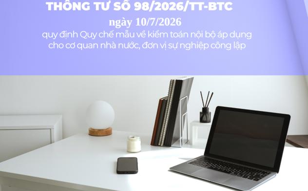 Quy định mẫu về kiểm toán nội bộ trong cơ quan nhà nước, đơn vị sự nghiệp công lập. 