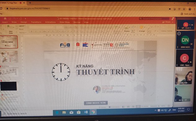 Khai giảng trực tuyến lớp Bồi dưỡng kỹ năng thuyết trình và làm việc nhóm