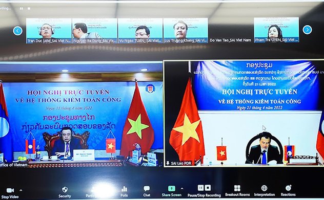 KTNN Việt Nam và KTNN Lào chia sẻ kinh nghiệm về hệ thống kiểm toán công