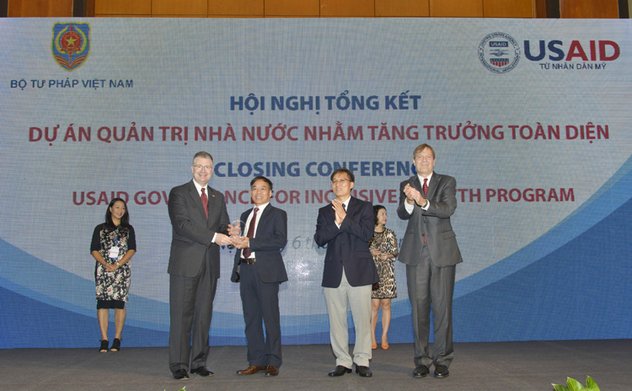 Hội nghị tổng kết Dự án Quản trị Nhà nước nhằm tăng trưởng toàn diện (Dự án GIG) do USAID hỗ trợ thực hiện tại Việt Nam