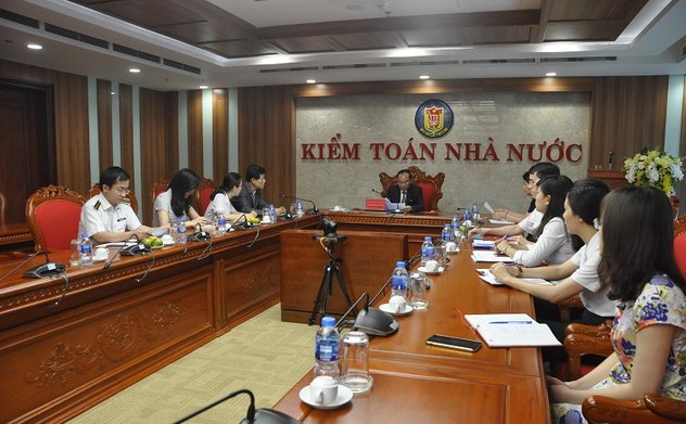 Chuyên gia tư vấn báo cáo Lãnh đạo Kiểm toán nhà nước về công tác chuẩn bị tổ chức Đại hội ASOSAI 14