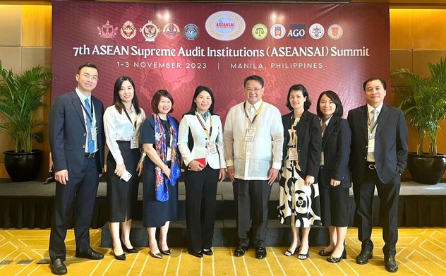 Phó Tổng Kiểm toán nhà nước Hà Thị Mỹ Dung tiếp song phương và tiếp xúc bên lề với các SAI tại Đại hội ASEANSAI lần thứ 7
