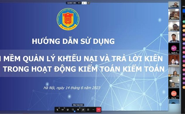 Kiểm toán nhà nước khai giảng lớp phần mềm quản lý khiếu nại và trả lời kiến nghị trong hoạt động kiểm toán